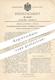 Original Patent - Keiser & Schmidt , Berlin , 1906 , Druckregelung Der Bürsten Am Meßgerät | Strom , Elektriker !!! - Historical Documents