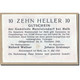 Billet, Autriche, MATZLEINSDORF, 10 Heller, Eglise, 1920, SPL, Mehl:FS 597 - Autriche