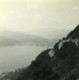 Suisse Lac De Lugano & Castagnola Panorama Ancienne Photo Stereo Possemiers 1900 - Stereo-Photographie