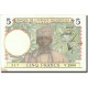 Billet, French West Africa, 5 Francs, 1937, 1937-03-15, KM:21, SUP - West African States