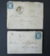 FRANCE 2 Lettres 1874 OR Timbre Cérès GC 741 CARRESSE CASSABER Pyrénées-Atlantiques Dépt 64 Lettre à Mme De Salinis - 1871-1875 Cérès