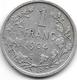 *belguim 1 Franc  Leopold II  1904 French  Fr+ - 1 Franc