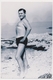 REPRINT - Naked Trunks Man  On Beach Gay Int Homme Nu  Sur La Plage,  Photo Reproduction - Autres & Non Classés