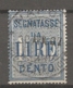 TAXE  Yv. N° 26  SASS N° 32  (o)  100l  Bleu   Cote  15 Euro  BE R  2 Scans - Postage Due