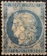 FRANCE Y&T N°60C Cérès 25c Bleu. Oblitéré étoile De Paris N°8 - 1871-1875 Cérès