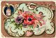 0475-  Liebig 6 Cards--C1896-Flowers & Cherubs-Engeltjes-Anges-Orchidee-Rose-Clematis-Camelia-Azalea-Anemoon- - Liebig