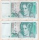 5 Billets De 20  Deutsche Mark 1993 - 20 Deutsche Mark