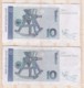2 Billets De 10  Deutsche Mark 1993 - 10 Deutsche Mark