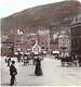 NORWAY - STEREOSCOPIC PHOTO STEREOSCOPIQUE ** BERGEN MARKET SQUARE ** COLOUR !!! RARE Around 1905 - Anciennes (Av. 1900)