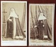 2 CDV. Religieuse. Religieuses. Photographes Jalabert Et Bayard & Bertall à Paris. - Anciennes (Av. 1900)