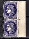 FRANCE 1938 - PAIRE Y.T. N° 375a - NEUFS** - Neufs