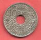 10 Centimes , TUNISIE , Nickel-Bronze , 1920 , N° KM # 243 - Andere & Zonder Classificatie