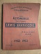 CATALOGUE 1912 1913 FOURNITURES POUR AUTO ET VELO MONTRES LAMPES MASCOTTES LEWIS BARNASCONE PARIS - Voitures