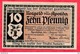 Allemagne 1 Notgeld  10 Pfenning Apolda  (RARE) UNC  Lot N °3166 - Collections