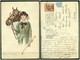 CARTOLINA - Z986 ILLUSTRATORI BOMPARD Donna Con Cavallo, FP, Viaggiata 1924 Da Lecco Per Roma, Qualche Pieghina, Sennò - Bompard, S.