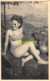 CARTE DE  PHOTO JEUNE FEMME MAILOT DE BAIN BIKINI NUDE LADY PLANCENOIT LASNE - Personnes Anonymes