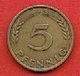 GERMANY #  5 PFENNING FROM 1950 - 5 Pfennig