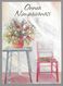 Postal Stationery Red Cross Finland (SPR 22) - Flowers Table Chair (Name Day) Illustr. Leena Airikkala - Used - Entiers Postaux