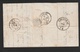 No 15 Medaillon 20 Ct. In Paar Op Brief Van COURTRAI 6 Mars 1864 Naar ARRAS - Aankomststempels LILLE En ARRAS - 1863-1864 Medaillen (13/16)