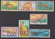 1990 Mongolia Dinosaurs  Complete Set Of 7 + Souvenir Sheet   MNH - Mongolie