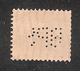 Perfin/perforé/lochung Switzerland No YT161 1921-1942 William Tell BPS  Banque Populaire Suisse Lausanne - Perfins