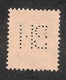 Perfin/perforé/lochung Switzerland No YT161 1921-1942 William Tell BH  Berner Handelsbank  Bern - Perforés