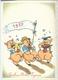 New Year 1957 - Pig, Piggy, Piglets,music - Anno Nuovo