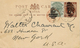 Post Card E P 1/2 Penny NATAL + Compl. 1/2 Penny  From Durban With " Repiquage " T.W.Turner - Lettres & Documents