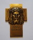 ANCIENNE MEDAILLE RELIGIEUSE ECCE HOMO Par PRUDHOMME (1873-1947). BEL ETAT. 115 Gr. BRONZE. - Professionnels / De Société