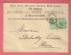 M - Lettre Commerciale A Statte-Huy 145x110 - Oblitération Huy-Nord Vers Héron Le 1-Oct-1903 Sur N°56x2 - 1893-1900 Fine Barbe