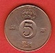 SWEDEN #  5 ØRE FROM 1953 - Suède