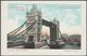 Horniman's Pure Tea - Tower Bridge, London, C.1905 - Frankel Postcard - Advertising