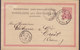 Reichspost Postal Stationery Ganzsache PRIVATE Print IMPRIMERIE VEUVE BADER & Cie MÜLHOUSE Elsass 1884 CREST - Postcards