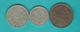 Luxembourg - Adolphe - 1901 - 2½, 5 & 10 Centimes (KMs 21, 24 & 25) - Luxembourg