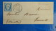 Lettre De Haudricourt 1858 Postée A Feuquieres Oise Pour Luneville  PC 1273 - 1849-1876: Classic Period