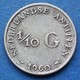 NETHERLANDS ANTILLES - Silver 1/10 Gulden 1960 KM# 3 Juliana - Edelweiss Coins - Netherlands Antilles