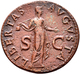 Claudius (41 - 54): Claudius 41-54: Bronze - As Vs. Büste Nach Links, Rs: Libertas Augusta, 10,1 G, - The Julio-Claudians (27 BC To 69 AD)