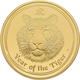 Delcampe - Australien - Anlagegold: Elizabeth II. 1952-,: 3-Münzen-Set 2010 Year Of The Tiger (Lunar II.): 100 - Autres & Non Classés