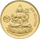 Bhutan - Anlagegold: 2000 Ngultrum 1996, Budha Auf Lotusblüte. KM# 158, Friedberg 20. 6,22 G, 999,99 - Andere & Zonder Classificatie