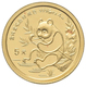 China - Volksrepublik - Anlagegold: 5 Yuan 1991, Goldpanda, KM# 346, Friedberg B8. 1,56 G (1/20 OZ), - China