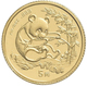 China - Volksrepublik - Anlagegold: 5 Yuan 1994, Goldpanda, KM# 611, Friedberg B8. 1,56 G (1/20 OZ), - China