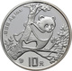 China - Volksrepublik: 10 Yuan 1994 P, Silberpanda Auf Baum. 31,1 G (1 OZ) 999/1000 Silber, KM# 616, - China