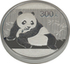 China - Volksrepublik: 300 Yuan 2015, Silber Panda, 1 Kg 999/1000 Silber. Inklusive Zertifikat, Etui - China