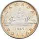 Kanada: George VI. 1936-1953: 1 Dollar 1945, Kanu / Voyager, KM# 37, Seltener Jahrgang, Auflage Nur - Canada