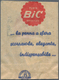 Italien: Lot 2 Stück Briefmarkennotgeld; "Punta BIC Brevettata", 2 Bedruckte Pergamenttütchen Mit Je - 1861-1878 : Victor Emmanuel II