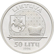 Litauen: 50 Litu 1996, König Gediminas. KM# 103. In Kapsel, Ohne Etui/Zertifikat, Polierte Platte. - Lituanie