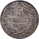 Delcampe - Polen: Krakau / Krakow, Freie Stadt: Lot 3 Münzen 1835: 5 Groszy, 10 Groszy, 1 Zloty. KM# C 11,12,13 - Pologne