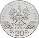 Polen: 20 Zlotych 1997, Hirschkäfer / Jelonek Rogacz / Lucanus Cervus, KM# Y 330. Polierte Platte. - Polen