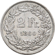 Schweiz: Lot 5 Stück; 2 Franken 1860, 1 Franken 1861, 1/2 Franken 1850, 20 Rappen 1859, 10 Rappen 18 - Andere & Zonder Classificatie