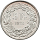 Schweiz: 5 Franken 1874 B (Bern), HMZ 2-1197 D, Divo 47, Vorzüglich. - Andere & Zonder Classificatie